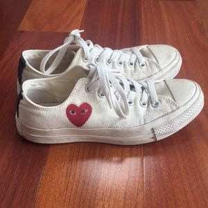 Comme de garçons PLAY Converse, size 6.5